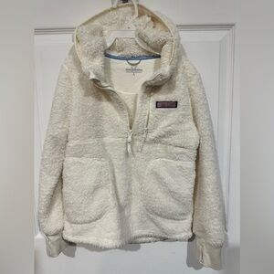 Vineyard Vines Cream Sherpa Hoodie